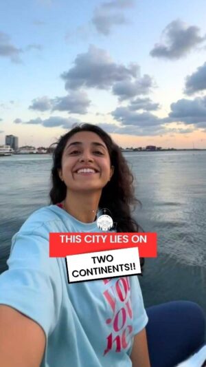 Aakansha Monga Instagram - Did you know this??🤔

Istanbul lies on the border of ASIA AND EUROPE… yet its considered to be a part of Europe largely by the world.

Its also the LARGEST city in the world to exist on 2 continents with a population of over 16 million people!😲 
Both the sides of the city are SO different from each other but have their own charm✨

It’s connected by the Bosphorus bridge and the best part is that you can reach from Europe to Asia in 20 mins and no need for any passport either.

But on days when there is excessive traffic, some crazy people swim through the river to go across! Isn’t that mind-blowing!!

So TAG your gang in the comments and tell me which side of Istanbul would you explore first?✅

#travelAMore 
#istanbul #europe #asia #continents #traveldiaries