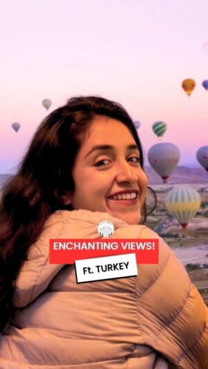 Aakansha Monga Instagram - HELLO, TURKEY 🇹🇷

 (use my code m456e to a get a 10% off on your Turkey  trip with @turcotravel! )

It is such a diverse KALEIDOSCOPE of such landscapes, culture and nature!! Whether you’re a history buff, a nature lover, or a culinary enthusiast, Turkey has something for everyone.

From the vibrant Grand bazaar to the balloon-filled skies, the bustling city vibes, the sunsets at the lake, the beautiful coast-line, and the fairytale chimney homes… it NEVER fails to enchant me✨

The locations are insanely beautiful and I really want you guys to visit there so putting them down here for you:
📍Cappadocia
📍Lake Tuz
📍Balat, Istanbul
📍Blue Mosque, Istanbul
📍Kayakoy
📍Love Valley
📍Fethiye

Thank you @akash_sah.a for being the BEST editing partner in crime! 💜

Tell me in the comments, which is your fav spot from the clip?🤔

#travelAMore #turkey #aesthetic #traveldiaries #istanbul #cappadocia #hotairballoon #laketuz #sunsets #transitions