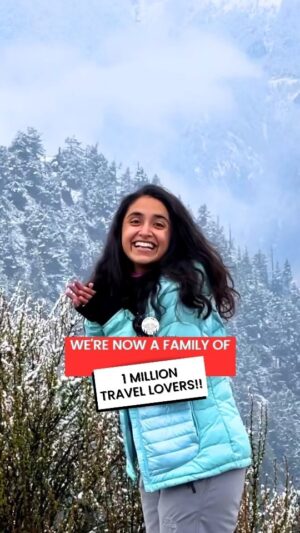 Aakansha Monga Instagram - I can’t believe this!!!!!!

Quite overwhelmed right now.

3 years, 2 full time jobs and 30 countries later. 
We are a travel community of 1 MILLION PEOPLE 😭 

I’ll express my thoughts in a longe post later, but I just wanted to share my honest, raw emotions from today. I’m currently in Nepal and did this happy dance in the SNOW😭 

Thank YOU SO MUCH💕 These have been the best years of my life and I’ve grown so much as a person. All thanks to the big community we have here and all the people who continued to support me. 
I love you guys❤️ 

TravelAMore! 😭💕❤️