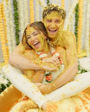 Aaliyah Kashyap Instagram - Some more moments from our Haldi 🌼