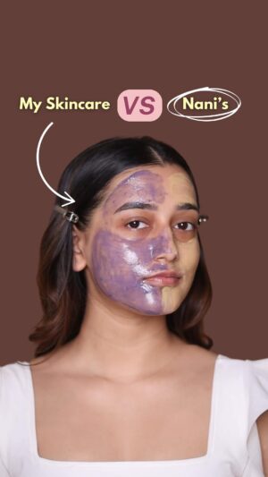 Aashi Adani Instagram - Here’s my skincare routine v/s my Nani’s ✨❤️