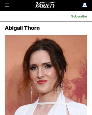 Abigail Thorn Instagram - Honoured to be on @variety’s Brits to Watch list this year! Had a lovely time chatting to them about acting and where I hope to go next, thank you so much!