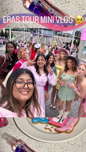 Aditi Shrestha Instagram - to live for the hope of it all 🩷 @sofragrance @sofragrancein @mynykaa x TQM 📍London takeover 🥹 

What a beautiful experience 🙏🏽✨

#erastour #london #sofragrance #NAPAmbassador #NAP