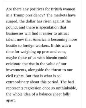 Afua Hirsch Instagram - The Americanisation of anti-abortion, the boost to the far-right…

and other regressions once so unthinkable, the whole idea of a balance sheet - where we could weigh the pros and cons of this presidency - falls apart 

My piece in @elleuk on what Trump means for British women 
#Trump
#inauguration 
#women
#politics 
#ready 

Link in bio