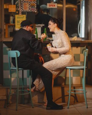 Ahlem Fekih Instagram - Celebrating love in our own way 🥰🥰🍔🍔🍔♥️♥️
Wearing @noura_haute_couture 
MUA/Haïr @rim_bl & @soumayajouini_hair_style 
Taken by the one and only @cherifouali
@jewelry_fakhfakh_aslam 
Happy valentine’s day everyone 😘😘