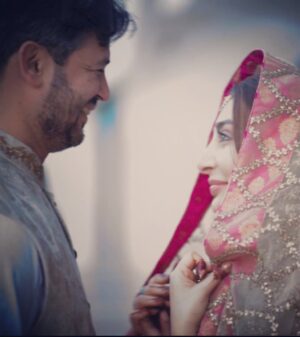 Aisha Uqbah Malik Instagram - This picture captures the first time we saw each other after our Nikkah.... i knew then what im absolutely sure of today.... marrying you is the best decision ive ever made! Happy Birthday my ❤️..... May you have a long life!!! #uqbahmalik #besthusband #alhumdullilah #11thjuly #birthday🎂