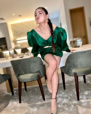 Aisha Yusuf Instagram - Bold in green, owing the scene 💚🥑