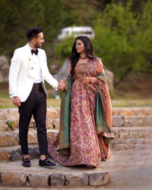 Aisha Zafar Khan Instagram - When I look into your eyes, I see the love in your eyes for me, I see one soul that bonds us together & when you smile it seems as if peace descends from the heavens to my heart, It fills my heart with joy 

You are everything that I cherish in life, thank you for filling my heart with love and peace

I am so thankful every day to have you in my life. I found my soul mate, I found my one true love, I found my one and only forever , I found that in you.

You are my world, my heart, my soul mate and I promise you all my love ❤️