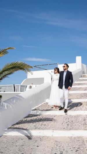 Aisha Zafar Khan Instagram - Thank you @revolutionpixels 
In the enchanting island of Santorini, where dreams come to reality, we discovered a love that is as breathtaking as the vibrant sunsets that paint the sky. Against the backdrop of this picturesque paradise, our love story unfolds, filled with moments of pure bliss and romance. Santorini, with its white buildings and blue roofs, serves as the perfect canvas for our love to shine brightly, illuminating every corner of our hearts. As we walk hand in hand along the cobblestone streets, the beauty of Santorini mirrors the beauty of our love, both timeless and captivating. In this magical place, our love reaches new heights, just like the cliffs that overlook the Aegean Sea. Santorini, where dreams become reality, is where our love story truly comes alive, forever etched in our hearts @aishazukhan

Video by @revolutionpixels @blogger