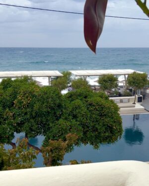 Aisha Zafar Khan Instagram - “Amidst the chaos, a gentle bloom”
Swipe left to see my view → 
.
.
.
.
#greece #instagood #nature @belloniasvillas #beach