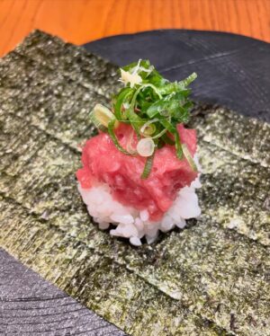 Aiste Miseviciute Instagram - Originally from Tokyo, soba master Katsuki Sakurai, the head chef of @yenparisfr, always wanted to live abroad. When the ready-to-wear company he was working for offered for him to move to Paris, he did not hesitate for a second.
To perfect the complex art of making soba, he spent a year working alongside one of the best masters in Japan, Takahashi Kunihiro, as an apprentice in Kyushu. He then moved to Paris, where he has been the head chef at restaurant Yen for over 20 years.
While the process for making soba might appear quite simple at first sight, it demands real technique and expertise. Water and buckwheat are the only ingredients used to make soba noodles; thus, their quality is essential. For his restaurant in Paris, Katsuki Sakurai imports buckwheat from Japan, before mixing it with water and cutting the soba every day.
The speed at which the noodles are cut is also a crucial factor. The best soba will never be too dry, will always be perfectly al dente, and will possess the beautiful flavour of buckwheat.

* The short article written by me was originally published by Pen magazine. @penmagazine @penofficial 
https://pen-online.com/travel/katsuki-sakurai-europes-best-soba-maker/ 

In the pictures:

- Cold soba with sea urchin
- Chutoro and sea bream sashimi
- Fried mochi with bottarga
- Zucchinni flower tempura (when in season)
- Otoro and sea urchin temaki
- Black cod
- Hot soba