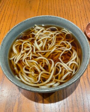 Aiste Miseviciute Instagram - Originally from Tokyo, soba master Katsuki Sakurai, the head chef of @yenparisfr, always wanted to live abroad. When the ready-to-wear company he was working for offered for him to move to Paris, he did not hesitate for a second.
To perfect the complex art of making soba, he spent a year working alongside one of the best masters in Japan, Takahashi Kunihiro, as an apprentice in Kyushu. He then moved to Paris, where he has been the head chef at restaurant Yen for over 20 years.
While the process for making soba might appear quite simple at first sight, it demands real technique and expertise. Water and buckwheat are the only ingredients used to make soba noodles; thus, their quality is essential. For his restaurant in Paris, Katsuki Sakurai imports buckwheat from Japan, before mixing it with water and cutting the soba every day.
The speed at which the noodles are cut is also a crucial factor. The best soba will never be too dry, will always be perfectly al dente, and will possess the beautiful flavour of buckwheat.

* The short article written by me was originally published by Pen magazine. @penmagazine @penofficial 
https://pen-online.com/travel/katsuki-sakurai-europes-best-soba-maker/ 

In the pictures:

- Cold soba with sea urchin
- Chutoro and sea bream sashimi
- Fried mochi with bottarga
- Zucchinni flower tempura (when in season)
- Otoro and sea urchin temaki
- Black cod
- Hot soba