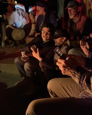 Ali Landry Monteverde Instagram - This entire time in Africa has been surreal but  riding camels out into the desert at sunset to camp under the stars overnight in the Sahara with friends from every corner of the globe will go down in the record books as top experiences of a lifetime! @sahara_serenity_tours #makingmovies 🐪 🏜️ 🔥 ✨ 🎥