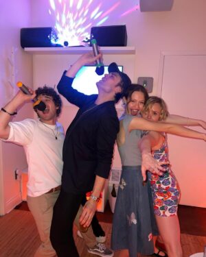 Alison Pill Instagram - #youngwerther comes out in a week in the US!  Sadly, I had no fun with @jose.lourenco.writer @douglasbooth @irisapatow @jaouhar_benayed @amritkaur @patrickjadams as evidenced by these photos.  But….the movie is still delightful.  So there’s that.
