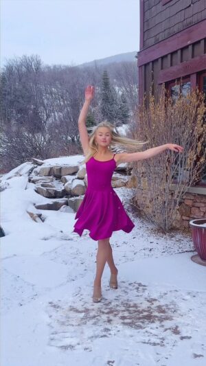 Alta Sweet Tabar Instagram - What Was I Made For?🕊️✨choreo: @teddyforance #whatwasimadefor #billieeilish #barbiemovie #dance #reels #viralvideos #trendingvideos #snow #reelsinstagram #love #music