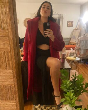 Amanda Lehan-Canto Instagram - we worked hard this year and so we celebrated hard and it was alllllllll legs. 🪩 🎄 🍸 ❤️ 🪄 

📸 pretty much: @erindougal