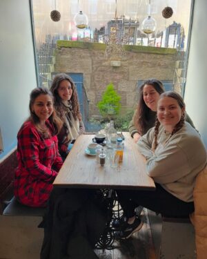 Amrita Puri Instagram - This photograph is from my last day in Edinburgh when I scheduled an impromptu ear piercing and had to make a dash to buy an extra large suitcase for all my stuff. I have zero concept of space and am only capable of last minute packing (big surprise)! Turns out that the ear piercing studio was on the very same cobbled street I had stayed in when I first came to Edinburgh. Life really does come full circle. 

Leaving Mumbai was more than a geographical move. It was a leap away from family and familiar chaos into Edinburgh’s quiet embrace. Cafés close at 4pm and the streets are empty by 9 pm —a world apart from my hometown’s perpetual energy. I remember I had texted a friend of mine when I felt really lonely and seriously questioned my decision to do my masters in Edinburgh. Was this move a big mistake? Trying to comfort me she had said: “Puri, when the time comes to leave Edinburgh, you’ll be crying because of the incredible memories you’ll have created.” She was right! 

What began with anxiety transformed into a journey of profound personal growth. “Do the things that scare you most”. There’s so much to gain from pushing yourself out of your comfort zone.This past year and a half has been one of the most amazing experiences of my life. I am returning to home with some seriously overstuffed suitcases 🧳 and a heart full of gratitude. You shall always be home for me 30 Howe street. 

P.S.- special thanks for helping me pack and all that non stop vaccum pumping @gaaaaayathriiiii 
I really couldn’t have done it without you. As well as @eloisea46 & @victoria.e.alvarado for the emotional and physical support. And just lots of love to all my friends.