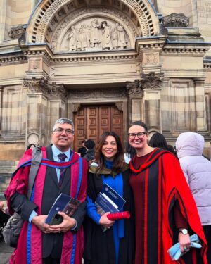 Amrita Puri Instagram - I did it. I am officially a postgraduate with a Master of Science Degree. This is something that I have wanted to do for a long, long time. Don’t listen to anyone who tells you that it’s too late to chase your dreams. Go out and do what you need to. We have just one wee* life. 
Big hugs to my cohort and all those that got me through this crazy ride. There were some rough patches (tears and all) but all in all I had a blast. 💥 👩🏻‍🎓
* The Scottish word "wee" means small or little.
P.S.- My parents are the best cheerleaders in the world.

#edinburghgrad #mastersofscience #edinburghlife