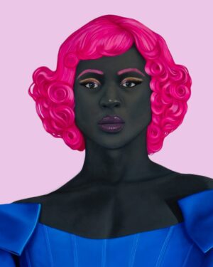 Amy Sherald Instagram - Trans Forming Liberty. #americansublime #translivesarehumanlives  @basit_  thank you for being you 🏳️‍⚧️