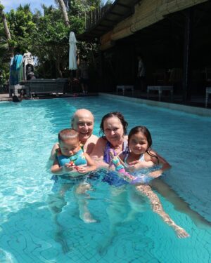 Andi Eigenmann Instagram - Not to overshare, but I was ecstatic that my grandparents finally got to come visit Siargao all the way from the States, after 7 years of me living here. With my sissy @stevieeigengirl and my city girl @ellie_ejercito, no less!❤️