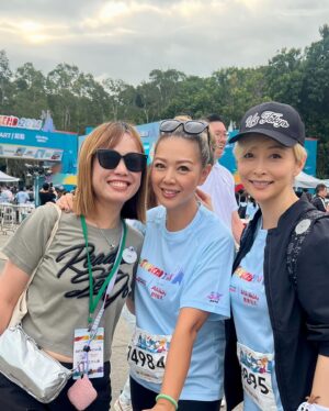 Angela Tong Instagram - This year was a wee different in many ways for our annual Disney family run…most apparent was that Papa and Isabella wasn’t able to make it this time🥺. We were gutted to say the least but we have next year to look forward too💪🏼💪🏼💪🏼!! 

The run still ran for Michela and I (barely😜) and of course having our besties with us made it meaningfully magical in such a 🏰✨magical place ✨🎡🎢🎠 !! Thank you @hkdisneyland for the memories we were able to make and we’re looking forward to next years run with all in toll♥️♥️♥️. 
#nardonefamily #chinfamily #bestiesforlife #michelakassidy #angmarge #♥️ya #hkdisneyland #disneyrun2024 #birthdayrun #disneyhollywoodhotel