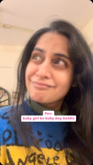 Ankita Sahigal Instagram - Thoda overreact toh karna banta hai yar
.
.
.
#reelkarofeelkaro #funnyvideos #mummy #mother #babygirl