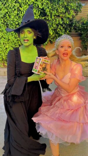 Anna Brisbin Instagram - Y’ALL the @wickedmovie is HERE!!!! And not only am I so happy to see some of my favorite Broadway characters of all time come to life on the big screen, but more importantly, I cannot wait to see a whole new generation of kids watch this movie, fall in love with musical theater, and have it completely take over and change their life forever (because that’s what happened to me 😭)

@brizzyvoices and I were so excited when @originalfunko reached out to partner with us to promote their new Wicked Collection - this is the first time Wicked has ever been a Funko POP! and the theater kid inside of me is screaming with joy - HOW COOL IS THIS?! 

I have a feeling these new Wicked Funkos are gonna be POP!-u-LAR (lol) so get yours now at Funko.com before they sell out! 

#wicked #wickedmovie #funkopop #funko #funkofamily #wheretrend