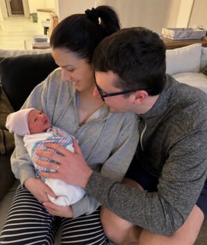 Annie Clark Instagram - 🤍 Bennett Peter Karaim 🤍 our sweet boy surprised us by arriving early on January 24th at 12:45am. All 7lbs 3oz of him are just perfect. We have never been more in love in our lives!!!