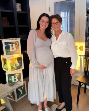 Annie Clark Instagram - Our baby boy is so lucky 🥺 Feeling so grateful for all the love this weekend! House reno is almost done ✔️ nesting is in full-force ✔️ Baby Karaim, we are (just about) ready for you 🩵