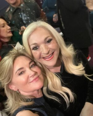 Anthea Turner Instagram - Just to bad outside so thought I’d give you a little photo dump ☔️ 📸 ☕️ 

Had the best time @englishnationalopera @londoncoliseum It’s my favourite theatre so beautiful and don’t forget to look up from the outside and enjoy the revolving turret 💫⚡️ Pirates of Penzance is excellent and if you really want to full experience treat yourself to a meal there before curtain up 🎭 
@boygeorgeofficial @vanessafeltzofficial & @markarmstrong581 who put his organising hat on and pulled out little gang together @pinkietessatoo @bobpereno 

@aldozilli_official is back in Mayfair opening this week @undercroftmayfair it’s in the crypt of St George’s Church Mayfair so you can’t miss it !! It was all champagne and nibbles so can’t wait to return for one of Aldo’s delicious Italian meals 🇮🇹 
@toniabuxton @michelledcollins & 
@nikkizilli who rocks !!🎸

All went on a family outing to @mountviewldn to see my nephew @freddie9webster in a production of ‘The 25th Annual Putnam County Spelling Bee’
It was Brilliant so much talent on the stage and dad was a very prod Pops 🫶

I look rubbish in Beanie Hats but I love @viviennewestwood  It’s Mark’s really and he doesn’t suit them either, but to keep your ears warm they are the  best and Viv’s  is a winner 🏆♥️

Trousers 👖 @donnaida
