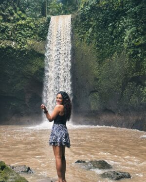Anupama Gowda Instagram - Waterfall Girleeeee 

#bali #waterfall