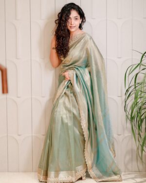 Anupama Gowda Instagram - ಬಾನು 🤍🌸

Saree :  @seragu_by_spurthi_gowda 
PC: @raghavstudios