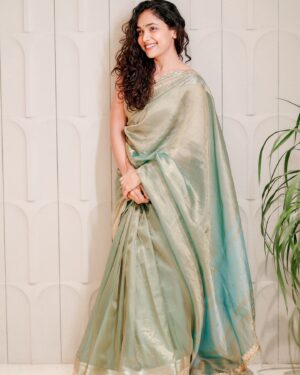 Anupama Gowda Instagram - ಬಾನು 🤍🌸

Saree :  @seragu_by_spurthi_gowda 
PC: @raghavstudios