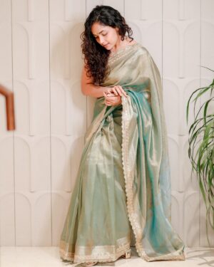 Anupama Gowda Instagram - ಬಾನು 🤍🌸

Saree :  @seragu_by_spurthi_gowda 
PC: @raghavstudios