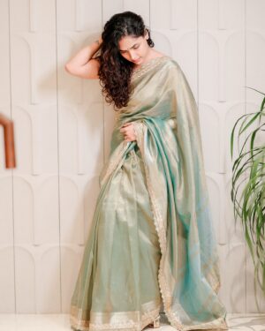 Anupama Gowda Instagram - ಬಾನು 🤍🌸

Saree :  @seragu_by_spurthi_gowda 
PC: @raghavstudios