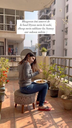 Anwesha Mukherjee Instagram - Sitting quietly with the winter sun is the best thing