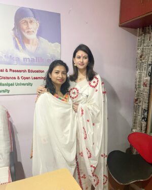 Arunima Dutta Instagram - May Goddess Saraswati bless you with wisdom and success. 
Happy Basant Panchami.

#happysaraswatipuja #basantpanchami #saraswatipuja #guwahati