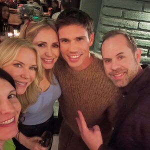 Ashley Jones Instagram - Kelly needs the hat, don’t we agree? (Photo #8). Thanks, Brad. It was fun. No one can ever say you don’t throw a good party! @bradleybell 
#boldandbeautiful @boldandbeautifulcbs 🎄
And @jennifergareis  thx itkyk 🦆🦅🦜