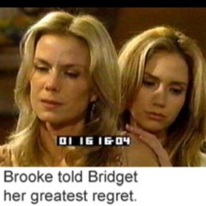 Ashley Jones Instagram - 20 years ago, Bridget Forrester came home for Christmas (first photo), and she comes home again next week (last photo). Dr. Bridget is a special character… she’s walked runways and performed heart surgeries (multiple). She’s a renown fertility specialist, but gave that a rest after mixing up her mother’s eggs with her nemesis. She’s had great great loves, babies, lost loves, lost babies, been an internationally recognized fashion designer, too! …. but in the thick of it all, couldn’t bear the weight of grief going on with her husband @jackwagnerofficial and ran into the arms of her father-in-law, @brandonbeemer - which she ultimately conceived and has her beloved son, Logan. Her relationship with her mother @katherinekellylang is complicated (they faught over men, but that’s all in the past now… or is it?) but always full of love. Pretty fun, this ride. I’m not on soaps all the time, but when I am… it’s @boldandbeautifulcbs. I hope you watch next week. I 💙these people.
