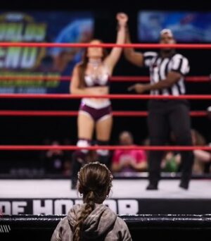 Ashley Lomberger Instagram - Well, I have a new all time favorite picture. I’ll be over here crying. 😆 @aew @ringofhonor @madisonrayne