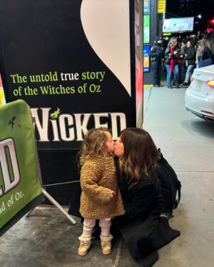 Ashley Tisdale Instagram - New York thank you for making this 3 year old dreams come true! @wicked_musical this will forever be a core memory, so grateful for all of you making it so special ❤️
