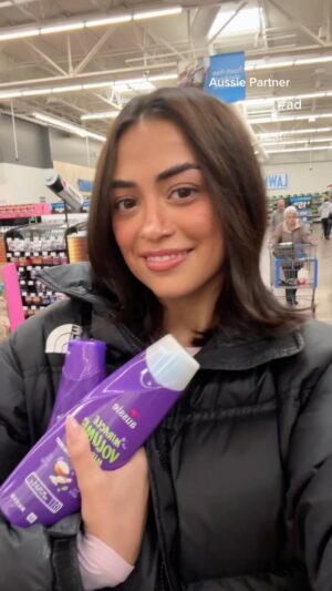 Ashlund Jade Instagram - Take a trip to @walmart with me to find the perfect @aussiehairusa hair care products!! #AussiePartner #ad I discovered the Miracle Volume shampoo & conditioner is the perfect match for my hair based on the moisture meter and hair chart on the packaging. 💜 #AUSSomehair