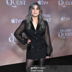 Ashly Burch Instagram - Mythic Quest season four is OUT on @appletv ! Thank you @lucywarrenstyle @siouxsinclair and @hairbyabbyroll for making me look purty