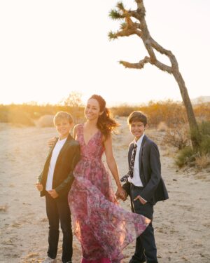 Autumn Reeser Instagram - Happy almost-new-year from us.
Wishing you all the best things. 
And giving thanks for mine.
Namely, these two miracles. 
💚💖💙

(Thanks for the snapshot in time, @briana.lane. You took the very first photo ever of Finn over 13 years ago. Thank you for your long friendship, your fantastic photography talent and your sweet delight in the beauty of life. Xo)