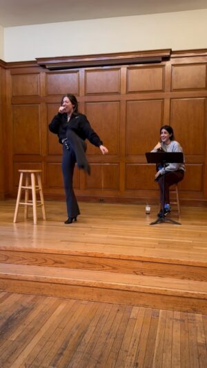 Barrett Wilbert Weed Instagram - Dead Girl Walking rehearsal hijinx 💕🪦

Come see me sing this @sonyhall on October 23rd. Link in bio babyyyyyyyyy. 

Hire your friends. And if you don’t have any, hire @saharmilani and @itsrachelchase