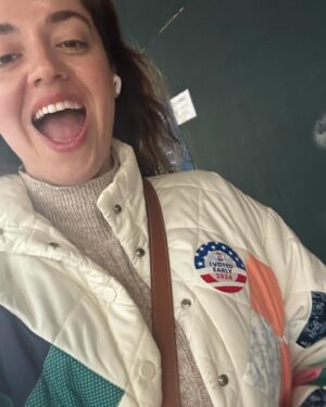 Barrett Wilbert Weed Instagram - Early Voted for @kamalaharris today 💙 Get your butt out there and vote against Christian fascism. 

- another childless cat (dog) lady 😇