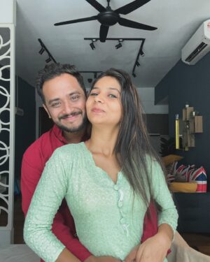 Bhavika Katariya Instagram - We choose who we love and I have chosen him to be my forever ♾️ 🧿

#loveisintheair