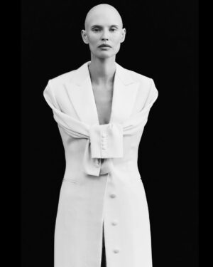 Bianca Balti Instagram - Turning Heads. 01

When I was diagnosed with cancer, I somehow knew that I would make it through, but I worried a lot about not being able to provide for my family anymore. My professional worth has always been intrinsic to my looks, and with a long scar drawing down my stomach and no hair, I don’t embody the model stereotype rn. 
Being forced into bedrest made me also realize that I heavily associate my self-esteem with productivity (IYKYK). 
Long story short, I called up my incredible team and voiced my need to feel ‘normal’ again through work. They listened and enthusiastically embraced this project.
“Turning Heads” is a labor of love that means so much to me. It expresses the support of not only my established team coordinated by my amazing manager @martinagrbgnt, but also the incredible designers and talented photographers involved. 
Lucrezia’s intimate glaze elegantly explores the delicate balance between ethereal and bold that so well defines this ephemeral moment of my life. 

PHOTOGRAPHER @lucreziaganazzoli 
STYLIST @simonrutigliano 
MAKE UP ARTIST @bianca__marzocchi 

@circustudios