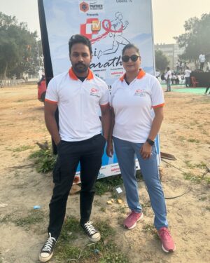 Bidusmita Dash Instagram - Otv mini marathon 
Lets run towards life 🏃‍♀️🏃
@otv.khabar 
@otv.news 
#otv #marathon