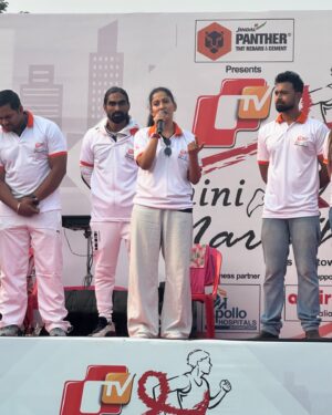 Bidusmita Dash Instagram - Otv mini marathon 
Lets run towards life 🏃‍♀️🏃
@otv.khabar 
@otv.news 
#otv #marathon